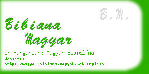 bibiana magyar business card